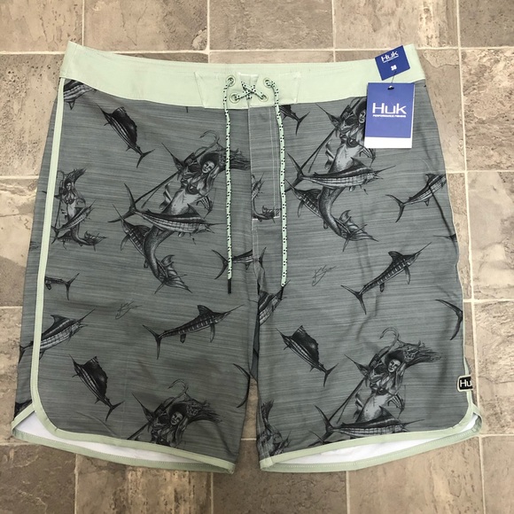 huk swim trunks